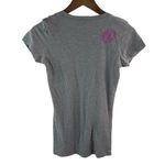 Hurley  XS Hermosa Beach V-Neck Top in Light Gray Pink Photo 5