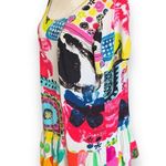 Jams World Hattie Dress Daiquiri Abstract Print Crinkle Tiered Skirt Mini Medium Photo 1
