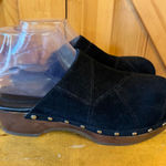 Splendid  Womens Suede Mule Black Platform Studded Clog Size 7.5 Photo 0