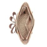 Chic Cream and Tan Tote Bag with Bow Accent M Photo 5