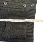 Brunella Gori Charcoal Womens Zip Front Cardigan LG Merino Wool Blend Academia Gray Photo 9