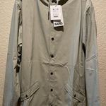 NWT Rains Hooded Jacket Cement Color Size XL Photo 1