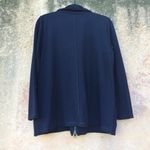 Eileen Fisher  Black Soft Structured Full Zip Jacket S Photo 5