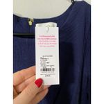 Lilly Pulitzer New Kiely Leafy Knit Pucker Jacquard Dress, Navy Size Medium Photo 3