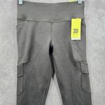 All In Motion  Gray High Rise Cargo Activewear Quick Dry Legging Extra Small XS Photo 3