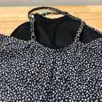Kona Sol  Women's Black Print High Neck Tankini Swim Top - Size Large - NWT Photo 6