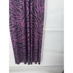 L8ter ‎ Y2K Retro Zebra Print Milk Maid Maxi Dress Women Medium Purple Whimsigoth Photo 5