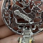 Sarah Coventry Woodland Flight 1958 Clip On Earrings Deer Running Silver Tone Photo 5