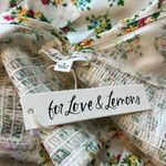 NWT For Love & Lemons Tanya Floral Long Sleeve Crop Top Size Small Photo 13