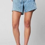 BLANK NYC Love on Top Paperbag High Waisted Acid Wash Jean Short Photo 0