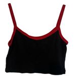 Brandy Melville John Galt Black & Red Dragon Embroidered Crop Top Y2K Small Photo 1