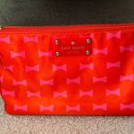 Kate Spade Cosmetic Makeup Bag Orange Pink Photo 0