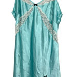 Victoria's Secret  Blue Satin Lace Coquette Ballet Fairy Slip Dress Size Medium Photo 0