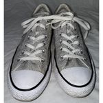 Converse All Star Canvas Shoes Womens Size 10 Gray Marled Low Top Chuck Taylors Photo 6