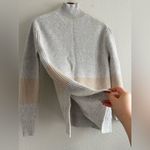 Tuckernuck Striped Broadway Turtleneck Sweater Sweater Size S Gray Photo 2