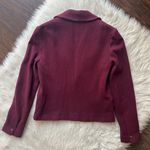 Anthropologie Cartonnier Burgundy Single-Button Blazer Jacket Photo 5