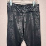 Fornia Women’s Metallic Full Length Leggings. Size S Black Photo 1