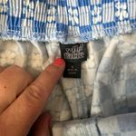 Wild Fable NWOT Blue & White Checkered Flower Pants Women Size Small Medium Photo 1