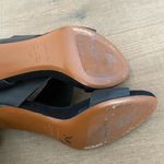 Aquatalia  black open tie baylor leather heels sandals Photo 6