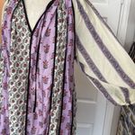 Rhode sita patchwork balloon sleeve trapeze dress Purple Size M Photo 10