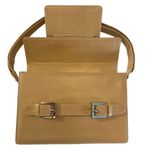 Fendi Vintage Square Flap Tan Leather Shoulder Bag Photo 7