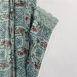 Mason & Belle  Chiffon Floral Lace Kimono‎ Cardigan Open Front Boho Feminine M Photo 2