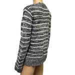 Creazioni Effeci Black White Knit Acrylic scoop Neck Imported Sweater Womens L Size L Photo 5