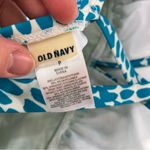 Old Navy  | Aqua White Spotted Crossback One Piece Swimsuit Womens S Photo 4