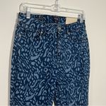 NYDJ  Marilyn Straight‎ Jeans Wild Animal Discharge Print Size 6 Photo 9