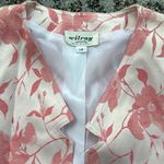 Vintage Wilroy Sports Floral Jacquard Blazer White Coral 14 Photo 1