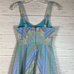 Modcloth Yours to Adore in Geometric Blue Pastel Color A-Line Bow Size XS Photo 6