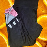 Victoria's Secret  Pink Black Pink White Legging Size‎ Large Photo 0