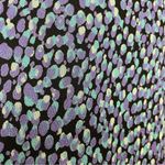 Vintage Midi Skirt Abstract Dots Layered Elastic Feminine Flirty Eclectic Rayon‎ Purple Size 6 Photo 8