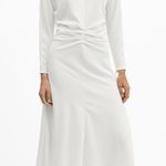 Mango Elegant White Long Sleeve Dress Photo 0