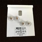 Charter Club  2Sets Blk/Wht Pearl Stud Earrings NWT Reg $29.50. Photo 1