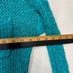 American Eagle  Lightweight Open Knit Crocheted Cottagecore Y2K Teal Sweater S Photo 6