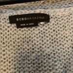 BCBGMAXAZRIA BCBG blue wool v neck oversized sweater Photo 4