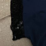 Agenda Navy Blue Floral Cap Sleeve Top Size undefined Photo 3