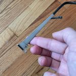 RJ Vintage Stainless Steel Titanium Light weight Silver half Rim frame Rectangle Metal Glasses Minimalist preppy fancy fashion designer luxury gunmetal pewter Photo 5