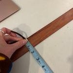 Brown Genuine Bonded Leather Wrap Round Silver Loop Stud Belt Size XL Photo 8