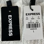 EXPRESS Sweater Baby Blue White Super Soft Large New Photo 7