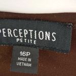 Perceptions  16P Chocolate Bolero Top Petite Photo 2