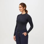 FIGS  Salta Seamless Longsleeve Underscrub in Navy, Size X-Small Photo 1