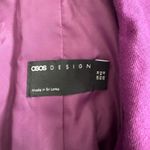 ASOS DESIGN - Double Breasted Linen Mix Suit Blazer in Purple Sz 10 Photo 9