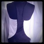 EXPRESS  black & white cowl neck top size small Photo 1