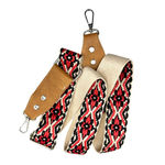 Aztec Tribal Print Fringe Western Handbag Purse Tan Photo 1