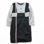 Vintage 80s Two Tone Colorblock Dress Size 12 Photo 6