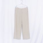 Garnet Hill  100% Linen Straight Leg Pants Size 8 Photo 4