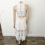 Free People [] New Romantics Etched Embroidered Cutout Halter Midi Dress Sz Small Photo 2
