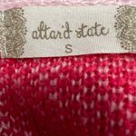 Altar'd State Long Sleeve Crew Pink Smiley Face Oversized Sweater Size Small Photo 5
